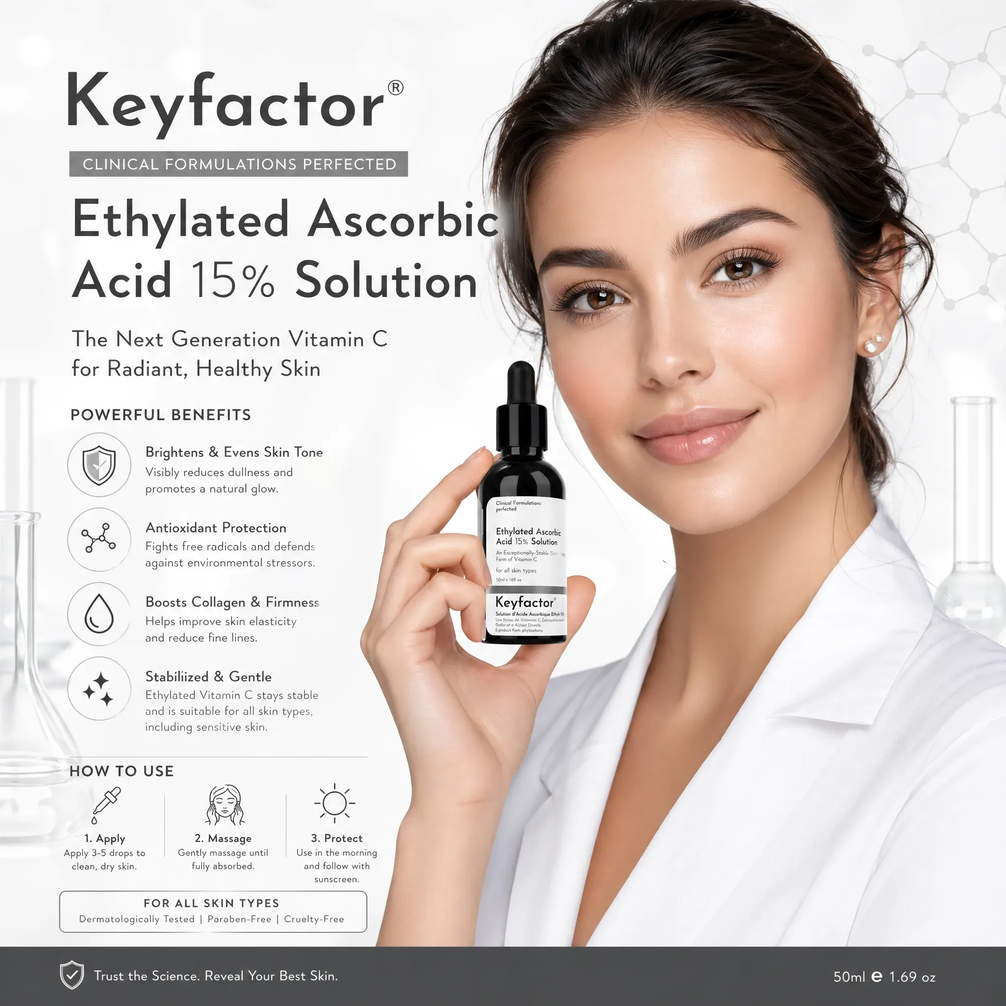 Kf-Ethylated Ascorbic Acid 15% Solution -50Ml.(Dullness, uneven skin)